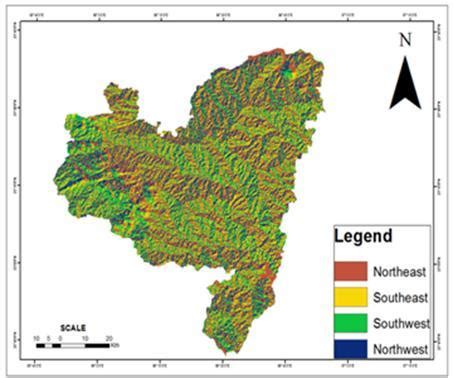 Aspect Map of Purulia District | Download Scientific Diagram