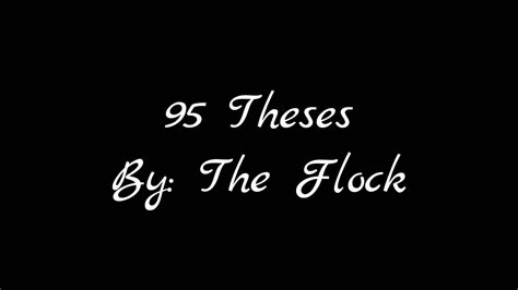 95 Theses - YouTube