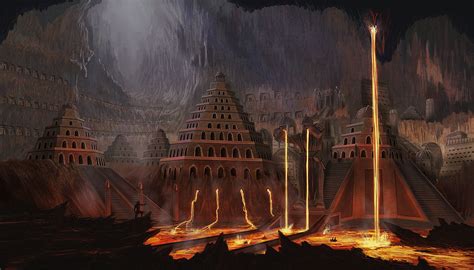 The forge level of a dwarven citadel. -- Dwarven Caverns by ~Elderscroller on deviantART Fantasy ...