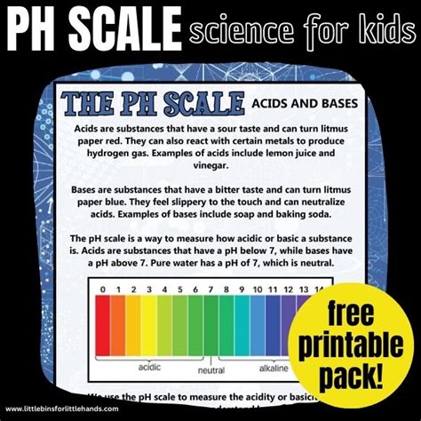 Acid, Bases and the pH Scale - Little Bins for Little Hands