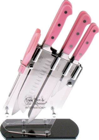 Pink Handle Kitchen Knives