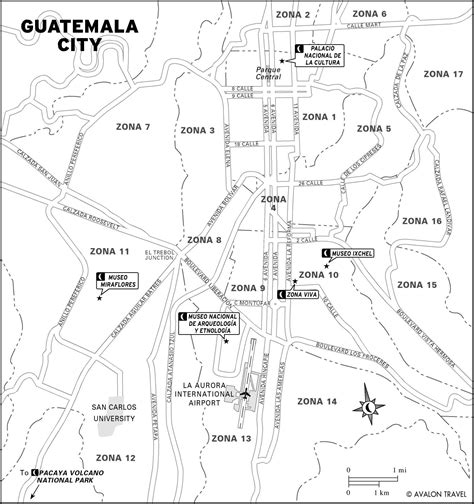 Guatemala City Tourist Map - Guatemala City • mappery