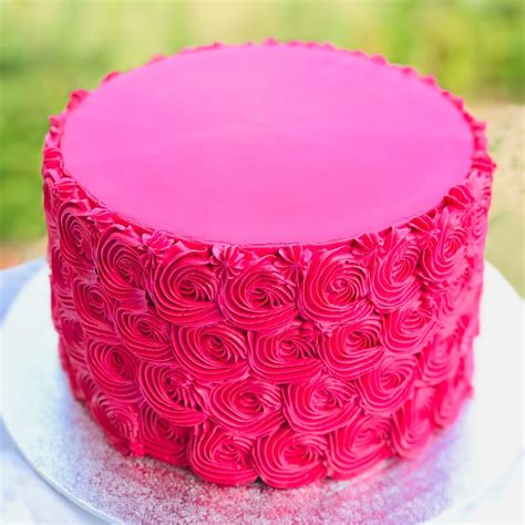 A simple hot pink cake for... - Cake Bash - Cakes & Cupcakes