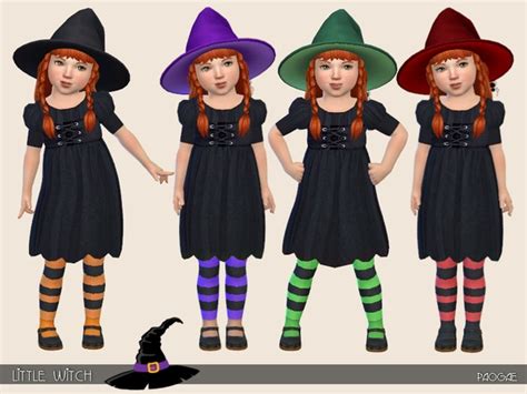 Little Witch dress by Paogae at TSR » Sims 4 Updates