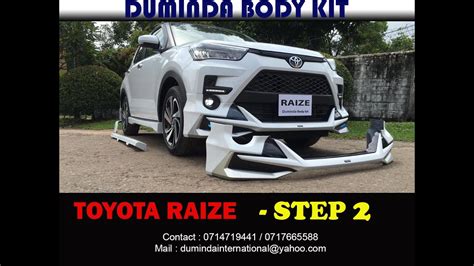 TOYOTA RAIZE BODY KIT (PART 2) - YouTube