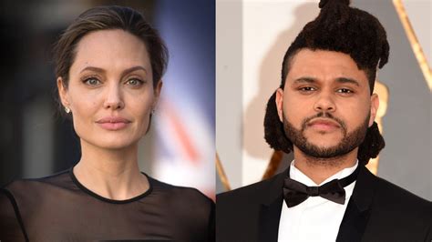 The Weeknd fans think his rumored love Angelina Jolie is subject of new ...