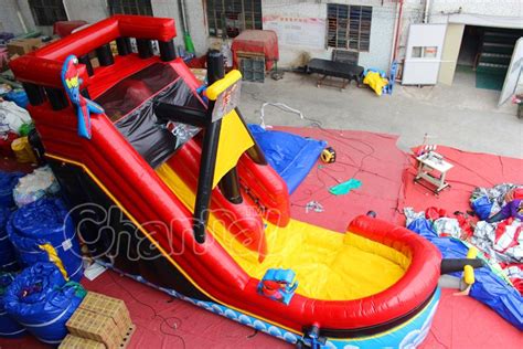 Pirate Ship Inflatable Water Slide For Sale - Channal Inflatables