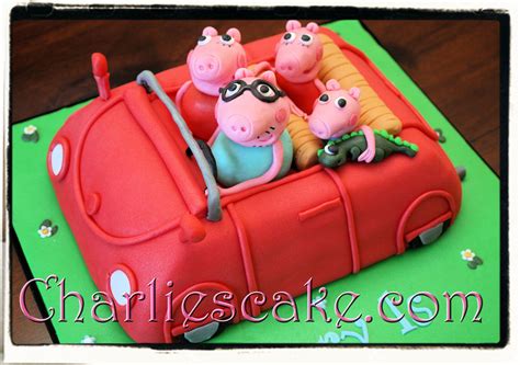 Peppa Pig Family Car Cake - CakeCentral.com