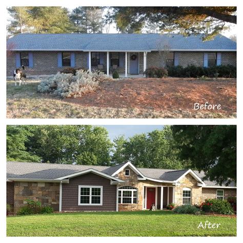 My ranch house remodel! | Ranch house remodel, Home exterior makeover, House paint exterior