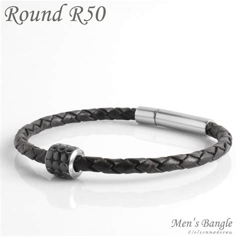 Swarovski bracelet for Men / Round R50 : Cloisonnekorea