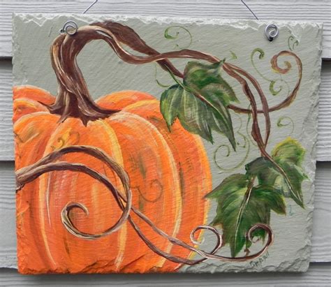 PUMPKIN | Autumn art, Pumpkin painting on canvas, Fall canvas