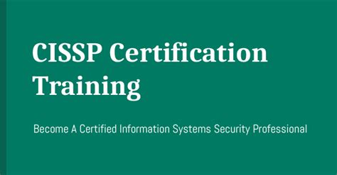 CISSP Certification Course — Become An IT Security Professional