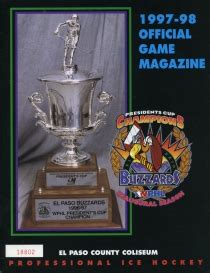 1997-98 Western Professional Hockey League [WPHL] standings at hockeydb.com