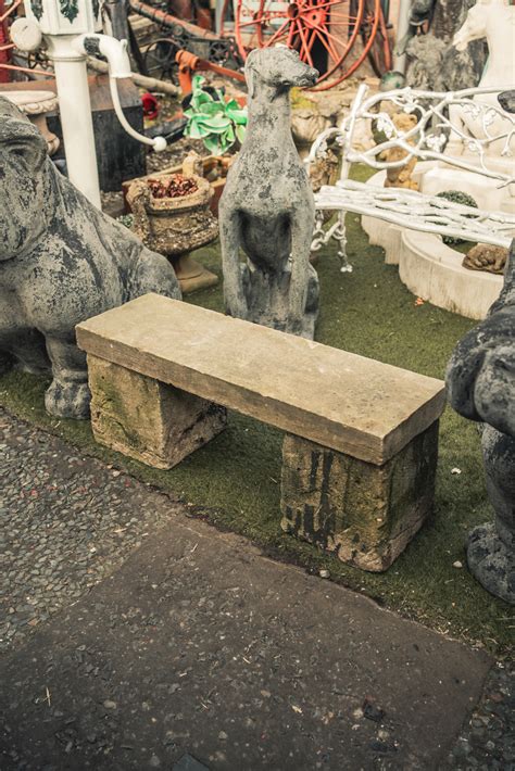 Stone Garden Bench - On The Square Emporium