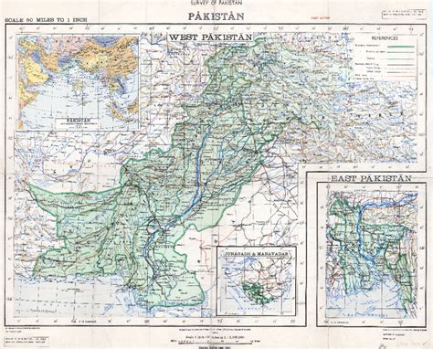 1950 map of Pakistan (west and east) | Pakistan map, Map, Vintage maps