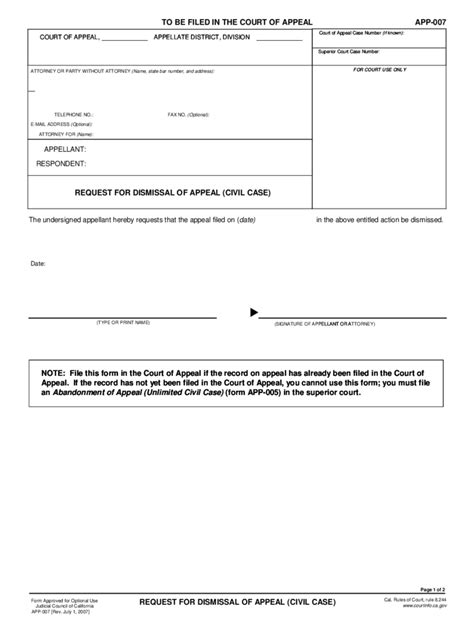 California Appellate Forms - 34 Free Templates in PDF, Word, Excel Download