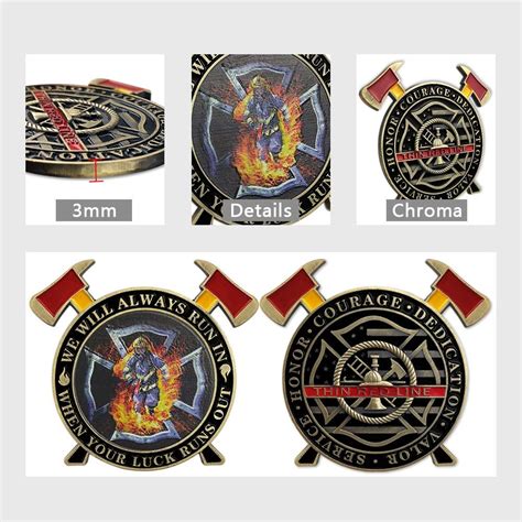 Custom Firefighter Challenge Coins – Challenge Coins 4 U