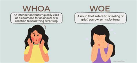 Whoa vs. Woe - Spelling, Meaning & Examples