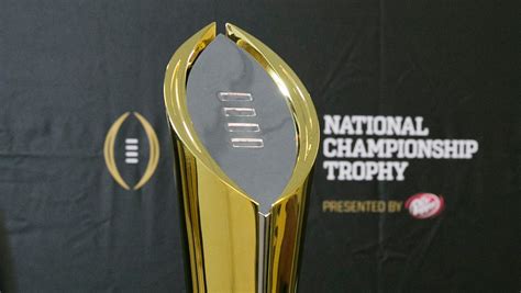 College Football Playoff national championship trophy unveiled