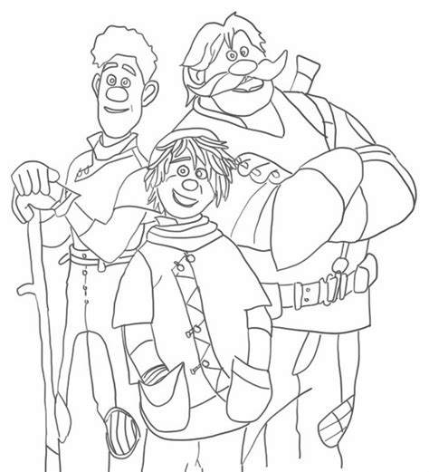 Coloring page Strange World : Searcher & Ethan & Jaeger 5