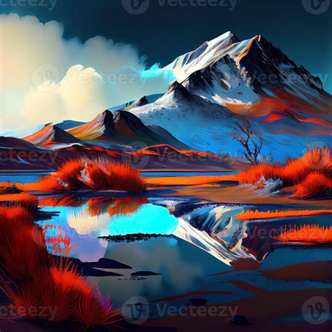 Landscape Art - Ai Generated 22416464 Stock Photo at Vecteezy