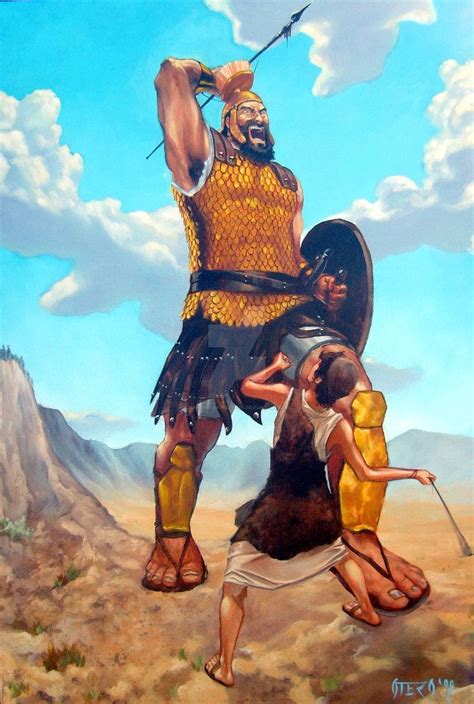 David Vs. Goliath by MarianoDavidOtero | David et goliath, Images bible, Image biblique