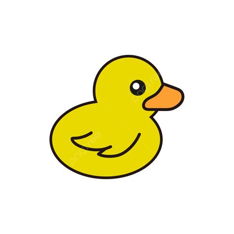 Yellow Duck PNG Image, Cartoon Yellow Duck Vector, Cartoon Duck, Yellow ...