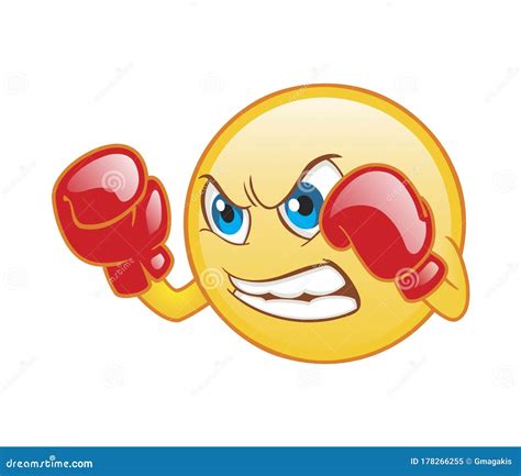 Box fighter emoji stock illustration. Illustration of combat - 178266255