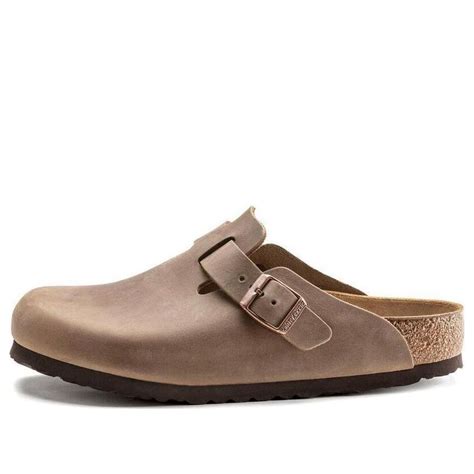 Birkenstock Boston Narrow 'Oiled Leather Tobacco Brown' 0960813 - KICKS ...