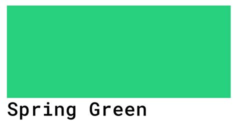 Spring Green Color Codes - The Hex, RGB and CMYK Values That You Need | Green colors, Color ...