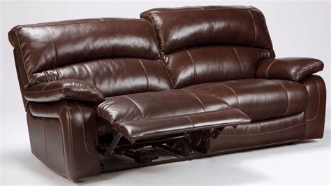 Fresh Brown Leather Power Reclining sofa
