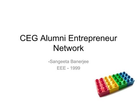 CEG Alumni Entrepreneur Network | PPT