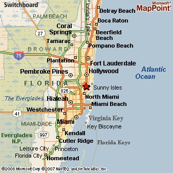 North Miami Beach, Florida Area Map & More