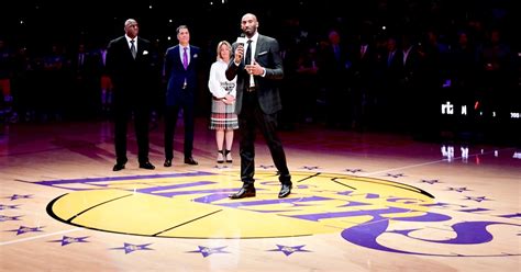 Kobe Bryant Gives Heartfelt Speech During Jersey Retirement Ceremony