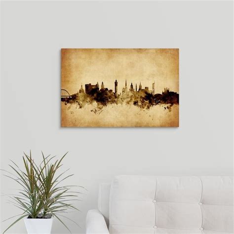 GreatBigCanvas Glasgow Scotland Skyline by Mi 16-in H x 24-in W ...