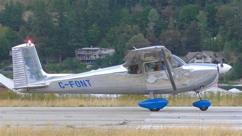 Cessna 175 Skylark Takeoff - YouTube