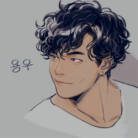 Cartoon Curly Hair Drawing Reference : Pin By Raven Dark On Drawings ...