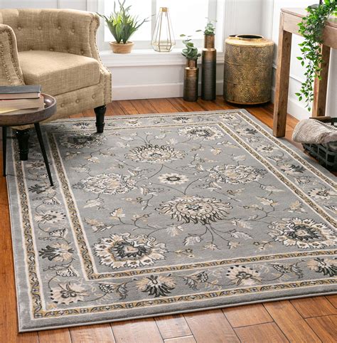 Sultan Sarouk Grey Oriental Area Rug Persian Floral Formal Traditional ...