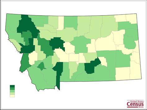 Montana County Population Map Free Download