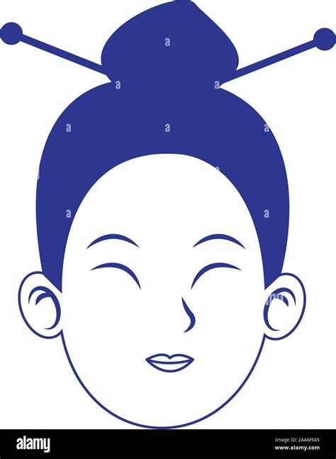 chinese woman face icon, flat design Stock Vector Image & Art - Alamy