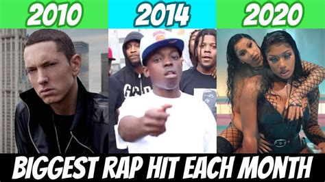 Most Popular Rap Song EACH MONTH Since January 2010 🔥 - YouTube