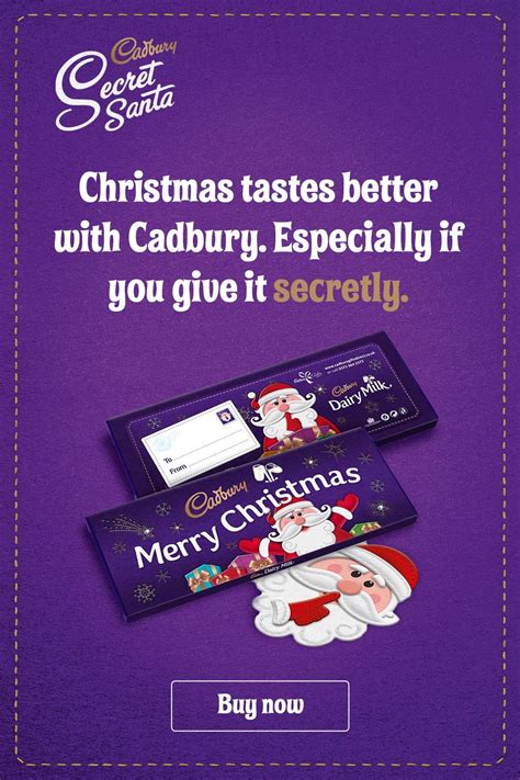 Cadbury Secret Santa | Cadbury, Wine bottle topper, Christmas hot chocolate