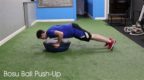 Bosu Ball Push Up - YouTube