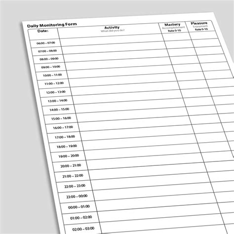 Daily Monitoring Form