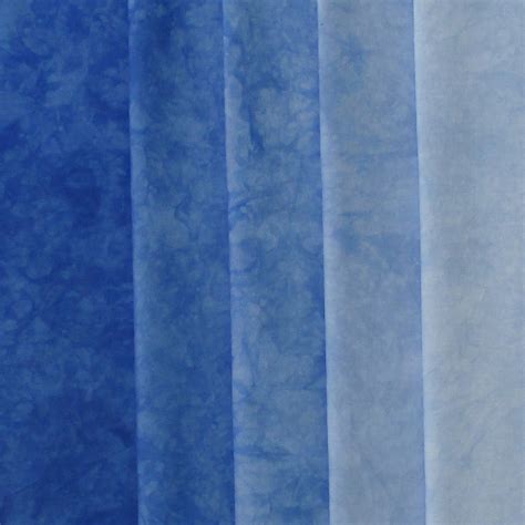 Hand Dyed Fabric Shades Pack - Egyptian Blue