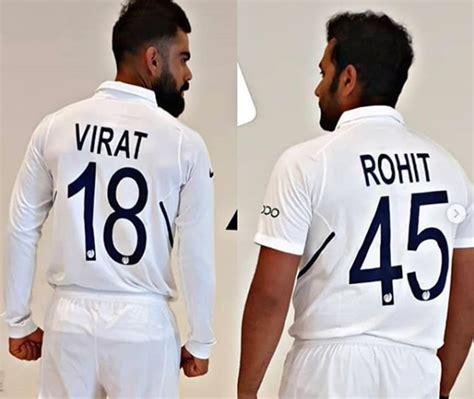 From Kohli to Rohit, players show off their new Test jerseys - Rediff Cricket