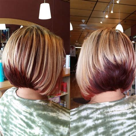 Two tone stack bob | Stacked haircuts, Stacked bob haircut, Bob hairstyles