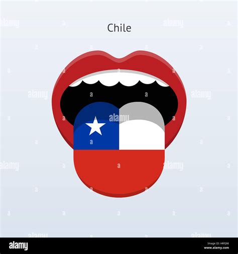 Chile language. Human tongue. Vector illustration Stock Vector Image ...