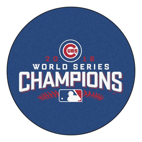 Chicago Cubs 2016 World Series Champs Round Area Rug