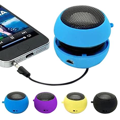 Visland Mini Speaker , Portable Plug in Speaker with 3.5mm Aux Audio Input, External Speaker for ...